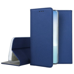Кожен калъф тефтер и стойка Magnetic FLEXI Book Style за Samsung Galaxy Note 10 Lite N770F син 